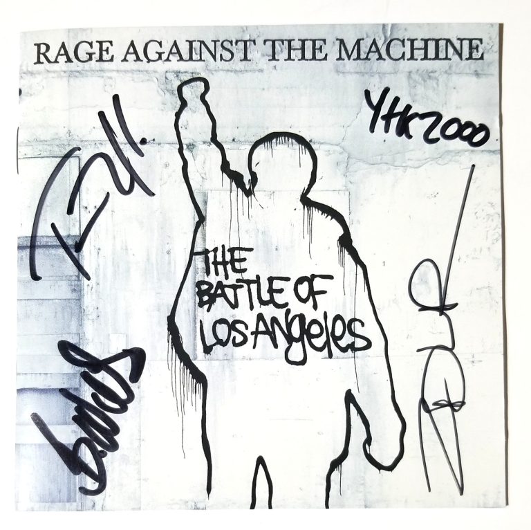 Rage Against The Machine SIGNED Battle Los Angeles CD JSA LOA Autographed Zach
