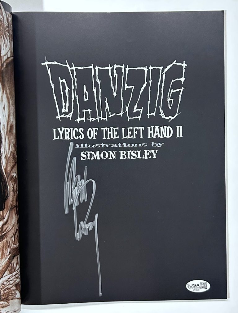 Glenn Danzig SIGNED Lyrics of the Left Hand Vol II Book JSA COA Misfits RARE OOP