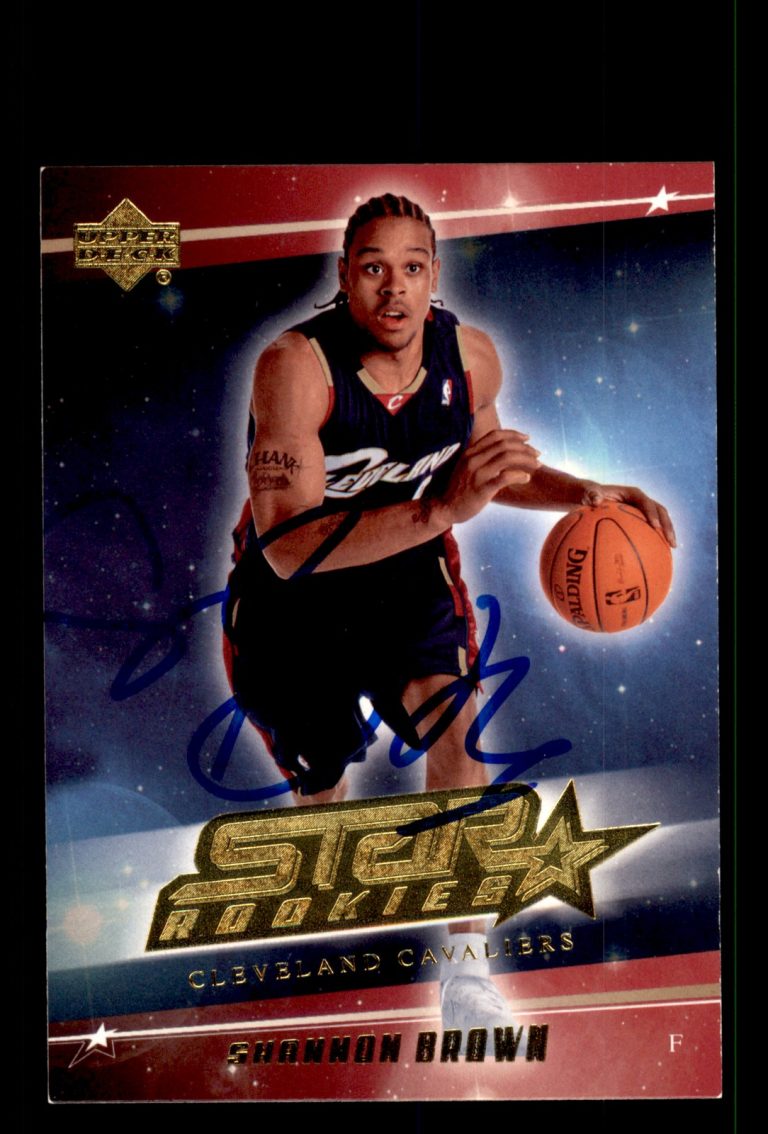Signed Basketball Card Auto Shannon Brown 2006-07 Upper Deck #224 Cavaliers