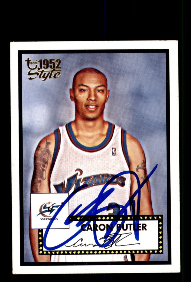 Signed Basketball Card Auto Caron Butler 2005-06 Topps 1952 Style #65 Wizards