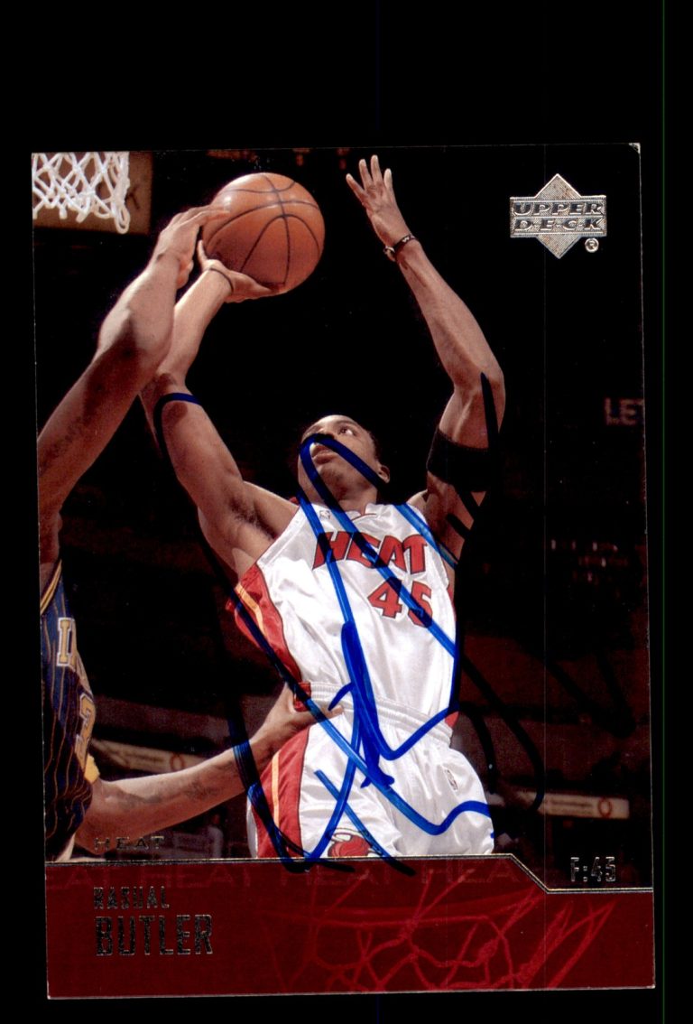 Signed Basketball Card Auto Rasual Butler 2003-04 Upper Deck #136 Miami Heat