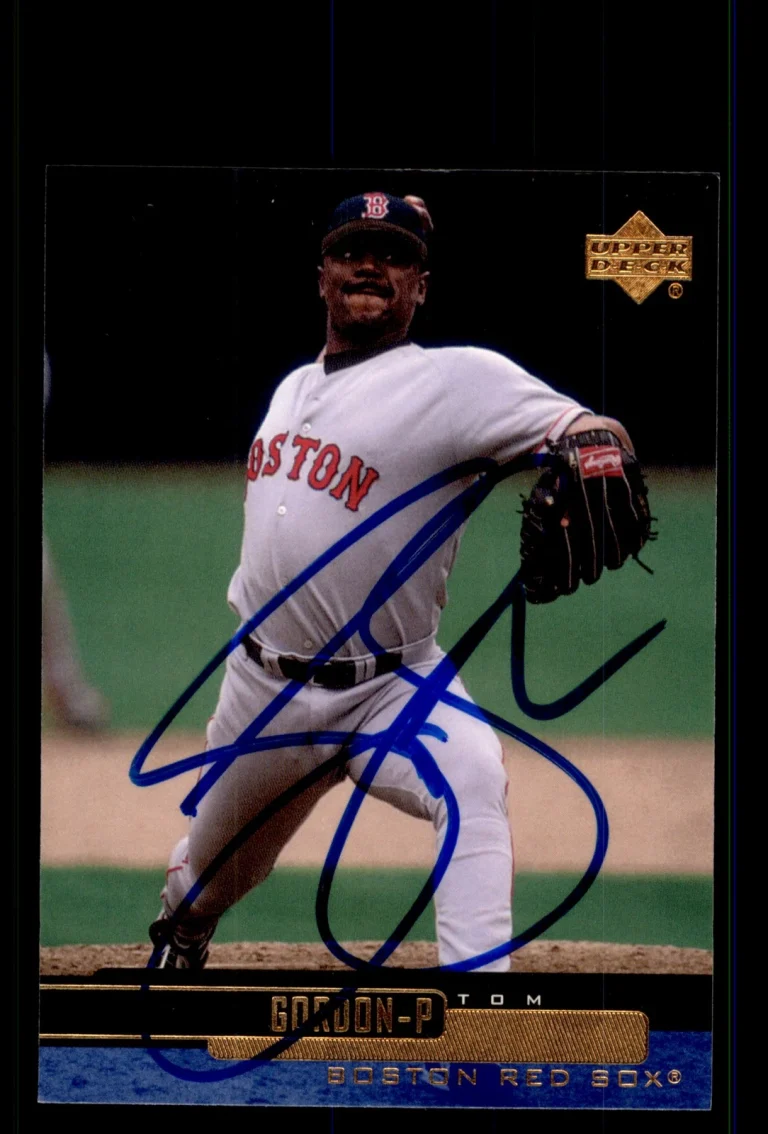 Signed Baseball Card Auto Tom Gordon 2000 Upper Deck #60 Boston Red Sox