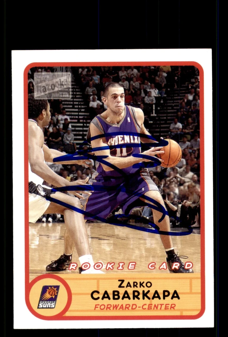 Signed Basketball Card Auto Zarko Cabarkapa 2003-04 Bazooka #267 Phoenix Suns