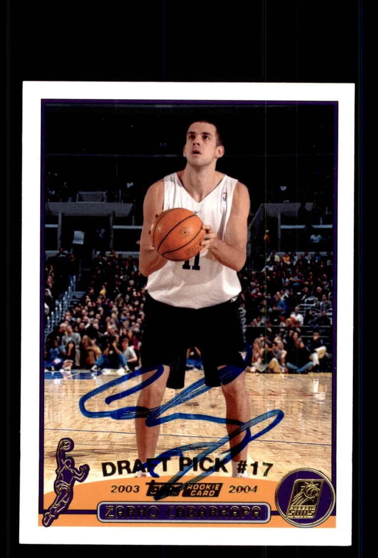 Signed Basketball Card Auto Zarko Cabarkapa 2003-04 Topps #237 Factory Set