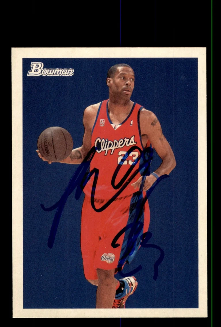 Signed Basketball Card Auto Marcus Camby 2009-10 Bowman 48 #34 LA Clippers