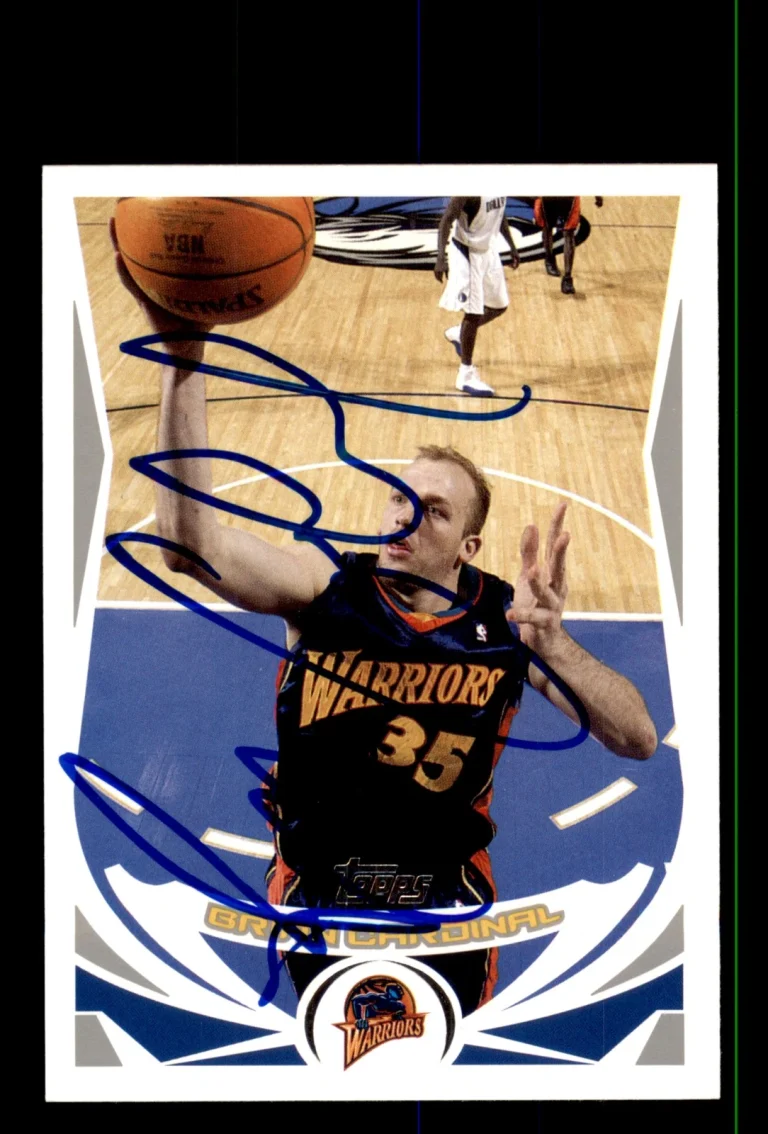 Signed Basketball Card Auto Brian Cardinal 2004-05 Topps #175 Warriors