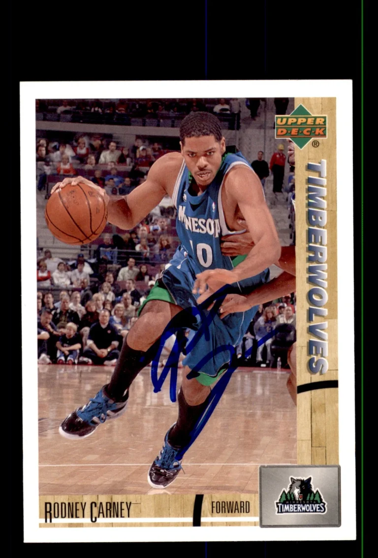 Signed Basketball Card Auto Rodney Carney 2008-09 Upper Deck Lineage #159