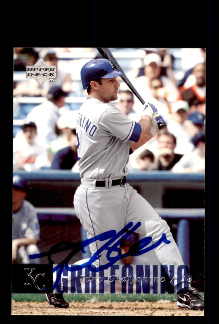 Signed Baseball Card Auto Tony Graffanino 2006 Upper Deck #652 Royals