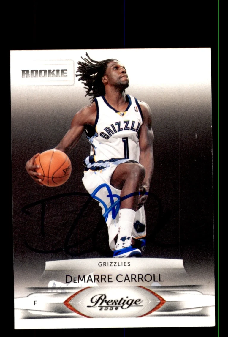 Signed Basketball Card Auto DeMarre Carroll 2009-10 Panini Prestige #227