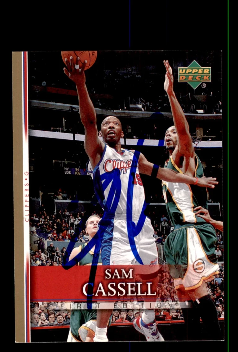 Signed Basketball Card Auto Sam Cassell 2007-08 Upper Deck First Edition #35