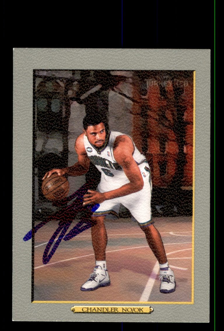 Signed Basketball Card Auto Tyson Chandler 2006-07 Topps Turkey Red #81 Hornets