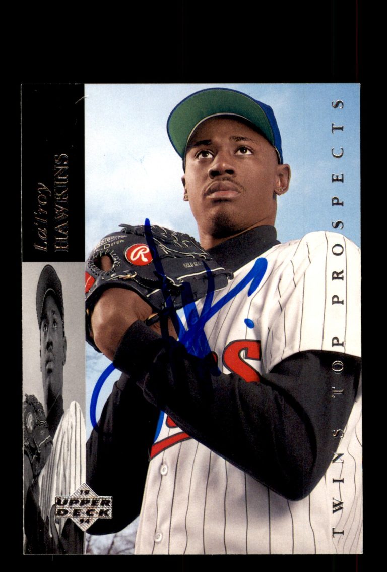 Signed Baseball Card Auto LaTroy Hawkins 1994 Upper Deck Minor League #248