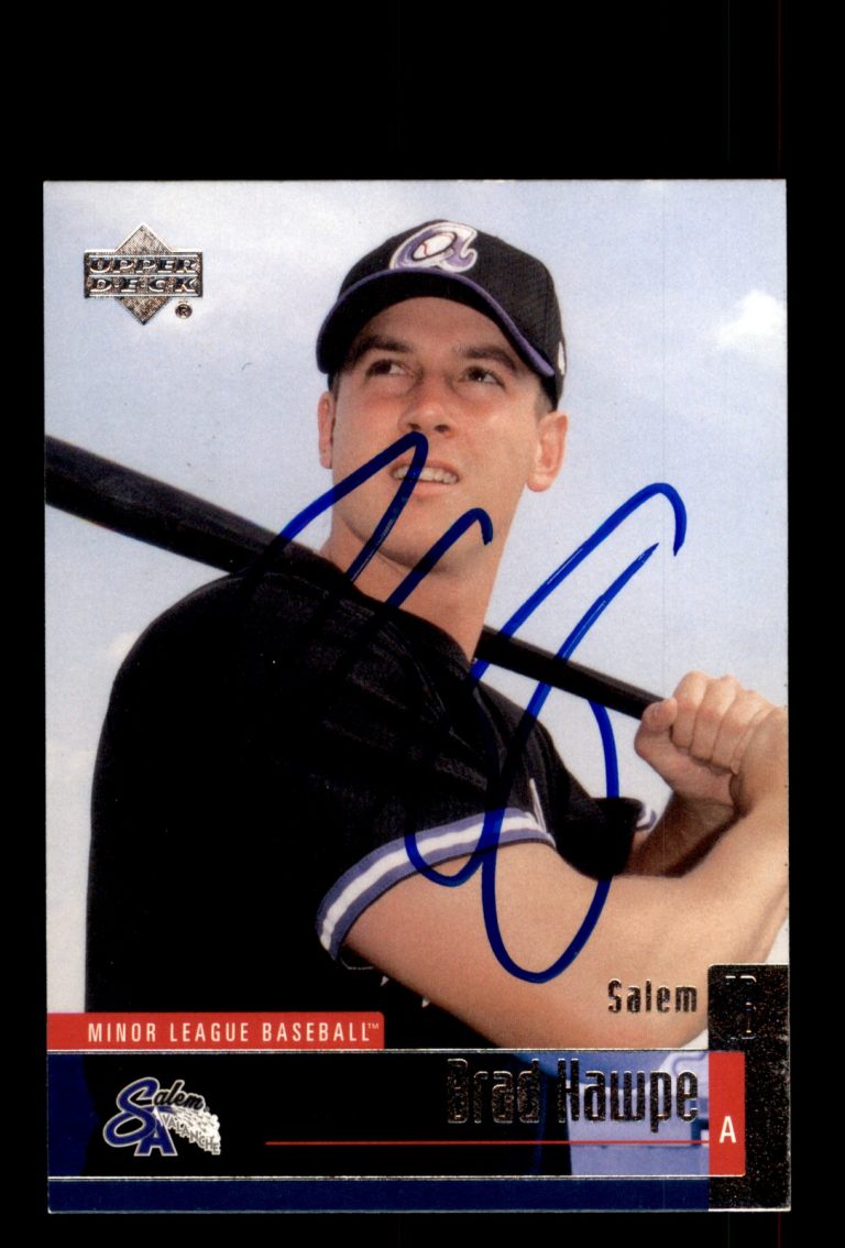 Signed Baseball Card Auto Brad Hawpe 2002 Upper Deck Minor League #170