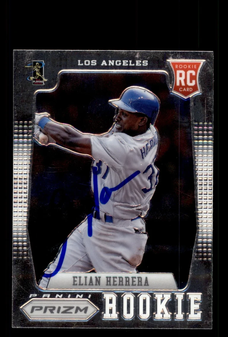 Signed Baseball Card Auto Elian Herrera 2012 Panini Prizm #183 Dodgers