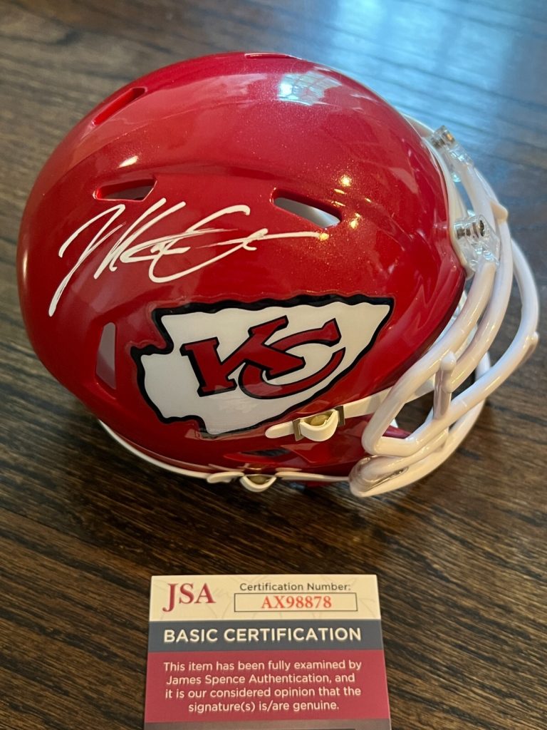 MATT ARIZA SIGNED MINI HELMET KANSAS CITY CHIEFS AUTO 2024 PUNT GOD JSA COA