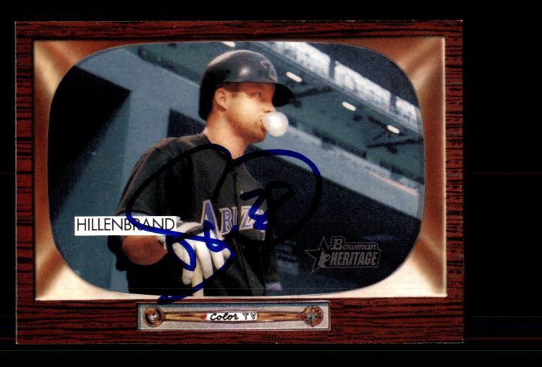 Signed Baseball Card Auto Shea Hillenbrand 2004 Bowman Heritage #123