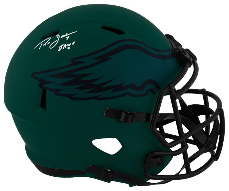 Ron Jaworski Signed Eagles RAVE Riddell F/S Rep Helmet w/JAWS - (SS COA)