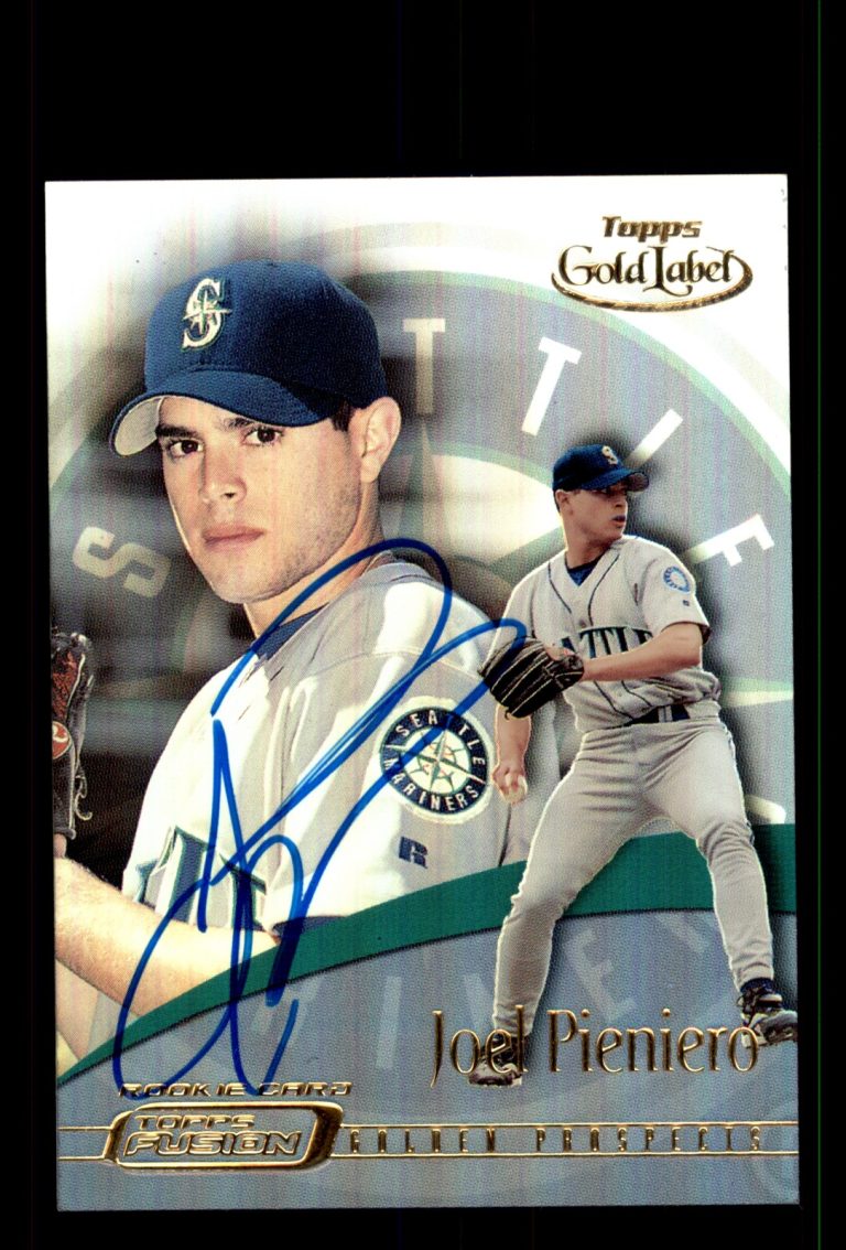 Signed Baseball Card Auto Joel Pineiro 2001 Topps Fusion #224 Seattle Mariners
