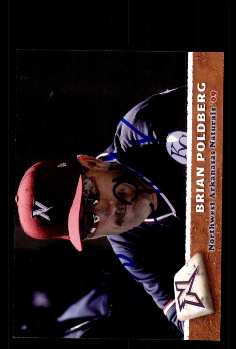 Signed Baseball Card Auto Brian Poldberg 2009 Northwest Arkansas Naturals
