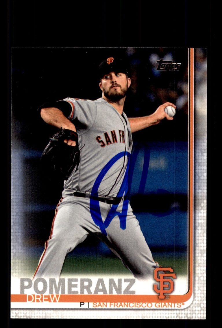 Signed Baseball Card Auto Drew Pomeranz 2019 Topps #US77 San Francisco Giants