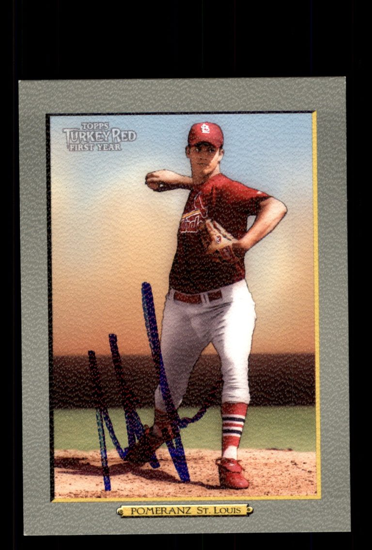 Signed Baseball Card Auto Stuart Pomeranz 2005 Topps Turkey Red #295 Cardinals