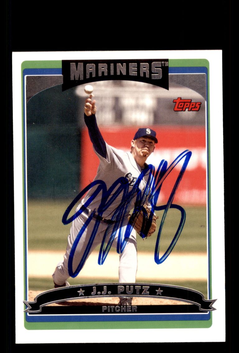 Signed Baseball Card Auto J.J. Putz 2006 Topps #UH43 Seattle Mariners