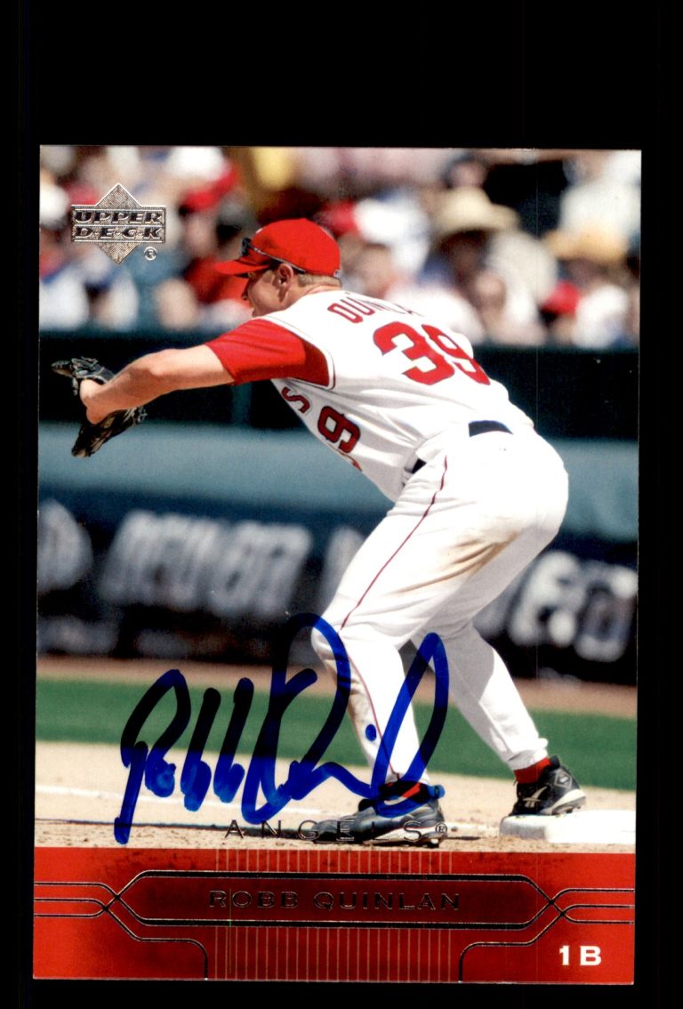 Signed Baseball Card Auto Robb Quinlan 2005 Upper Deck #5 Los Angeles Angels