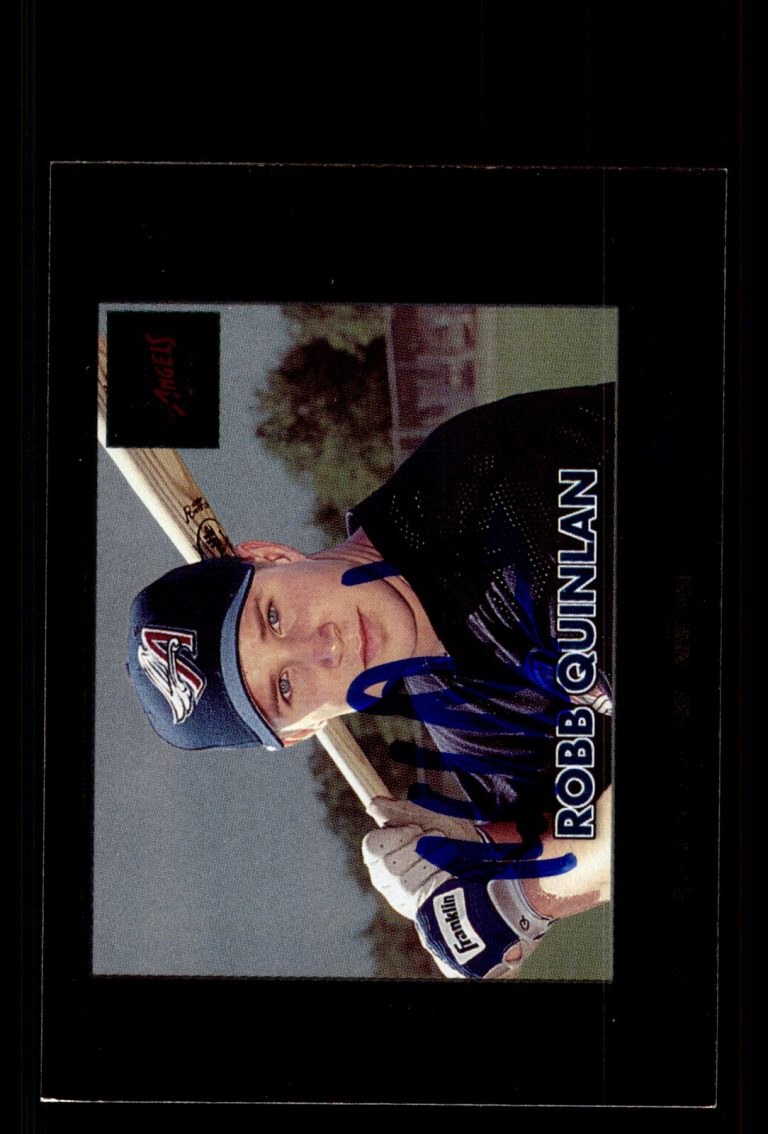 Signed Baseball Card Auto Robb Quinlan 2000 Bowman #305 Anaheim Angels