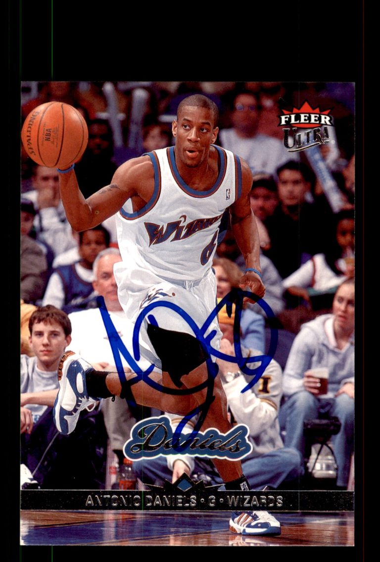 Signed Basketball Card Auto Antonio Daniels 2006-07 Fleer Ultra #169 Wizards