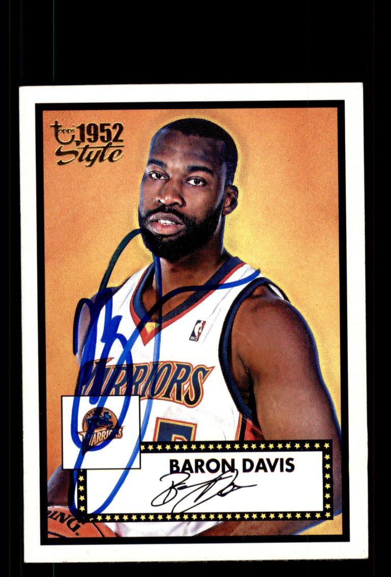 Signed Basketball Card Auto Baron Davis 2005-06 Topps 1952 Style #13 Warriors