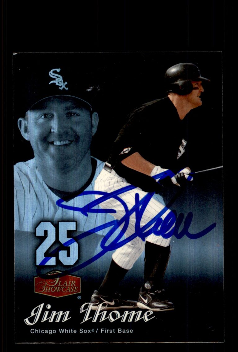Signed Baseball Card Auto Jim Thome 2006 Flair Showcase #38 Chicago White Sox