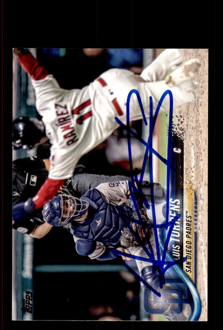 Signed Baseball Card Auto Luis Torrens 2018 Topps #403 San Diego Padres
