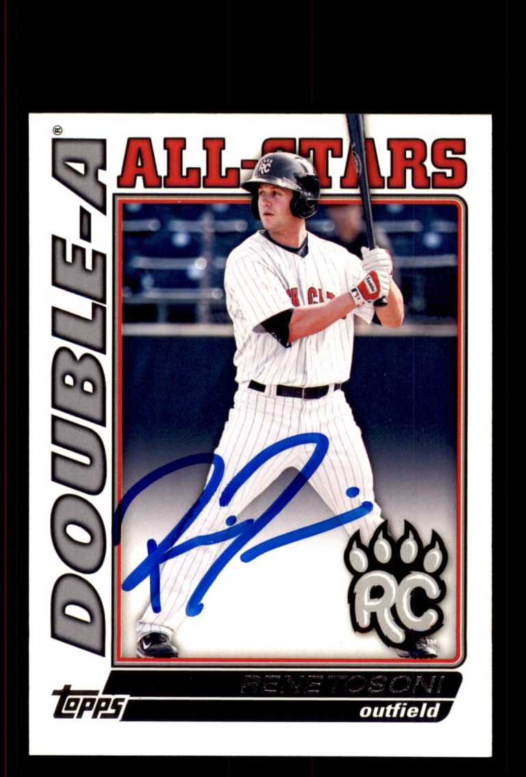 Signed Baseball Card Auto Rene Tosoni 2010 Topps Pro Debut #DA-25