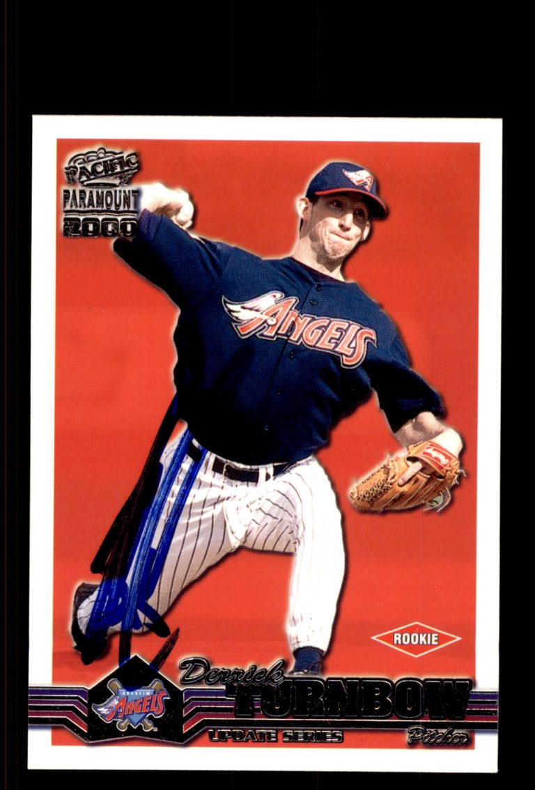 Signed Baseball Card Auto Derrick Turnbow 2000 Pacific Paramount #3-U Angels