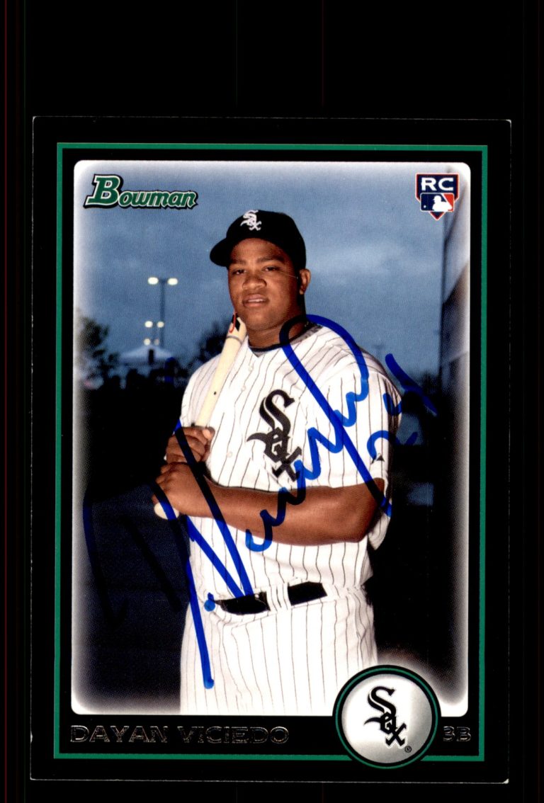 Signed Baseball Card Auto Dayan Viciedo 2010 Bowman #BDP75 Chicago White Sox