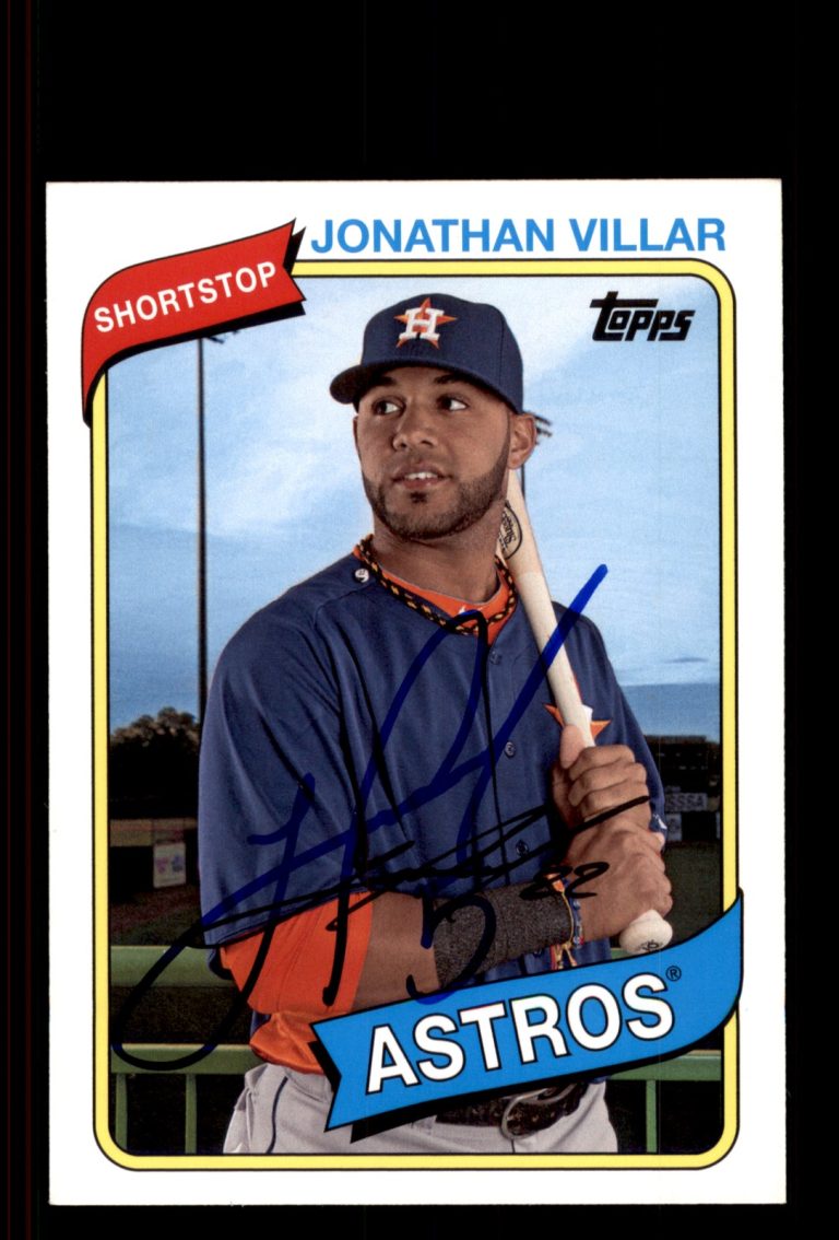 Signed Baseball Card Auto Jonathan Villar 2014 Topps Archives #67 Houston Astros