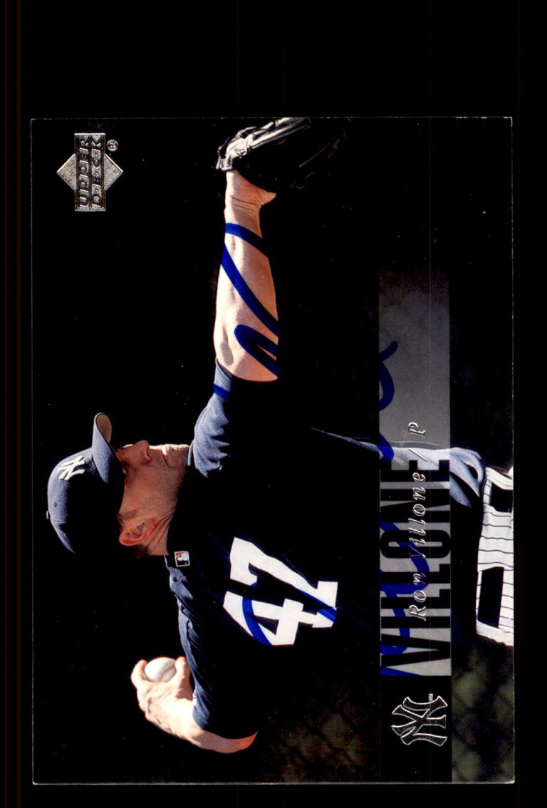 Signed Baseball Card Auto Ron Villone 2006 Upper Deck #723 New York Yankees