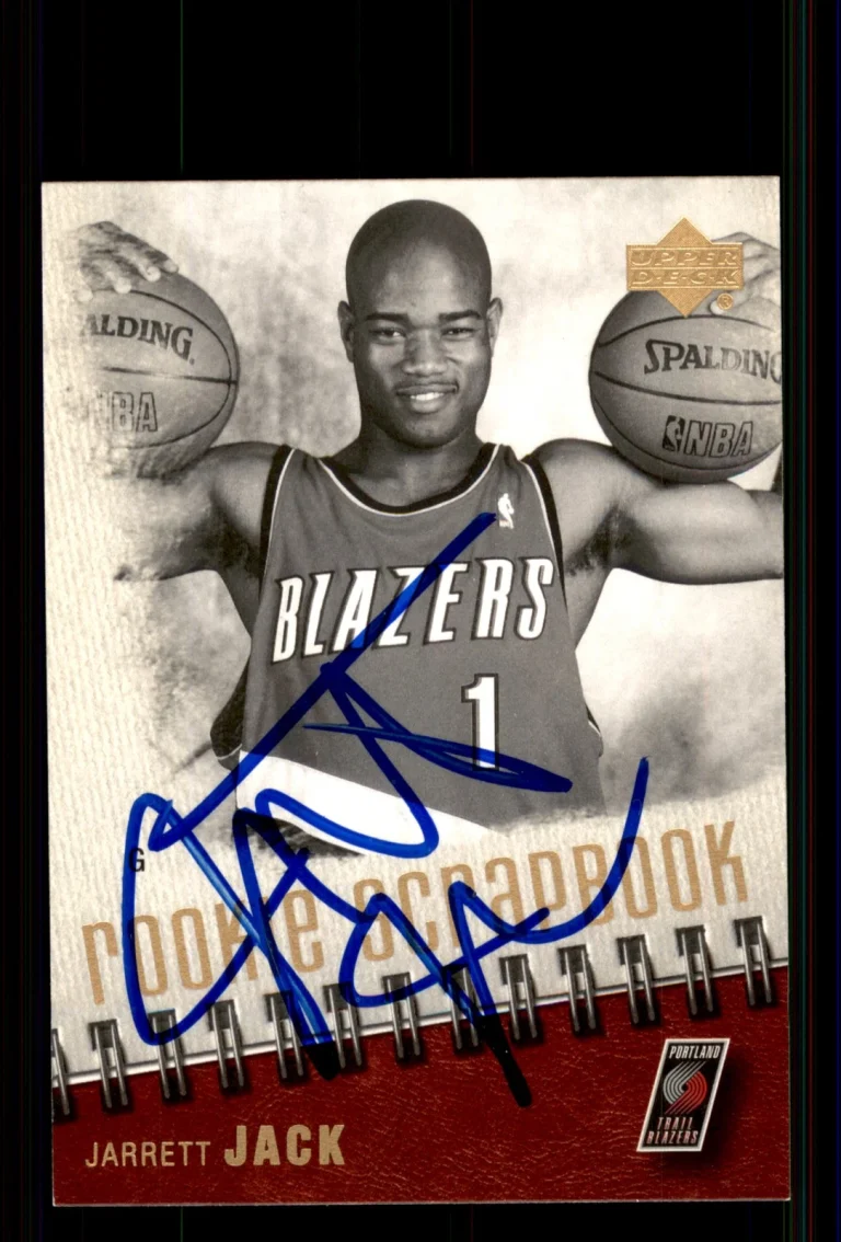 Signed Basketball Card Auto Jarrett Jack 2005-06 Upper Deck #RS16 Trail Blazers