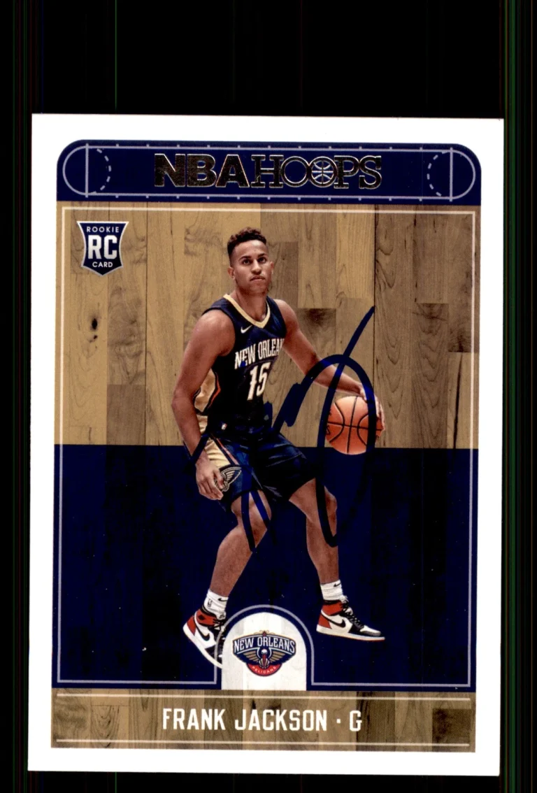 Signed Basketball Card Auto Frank Jackson 2017-18 Hoops #281 Pelicans