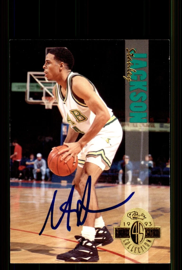 Signed Basketball Card Auto Stanley Jackson 1993 Classic Four Sport #39 UAB