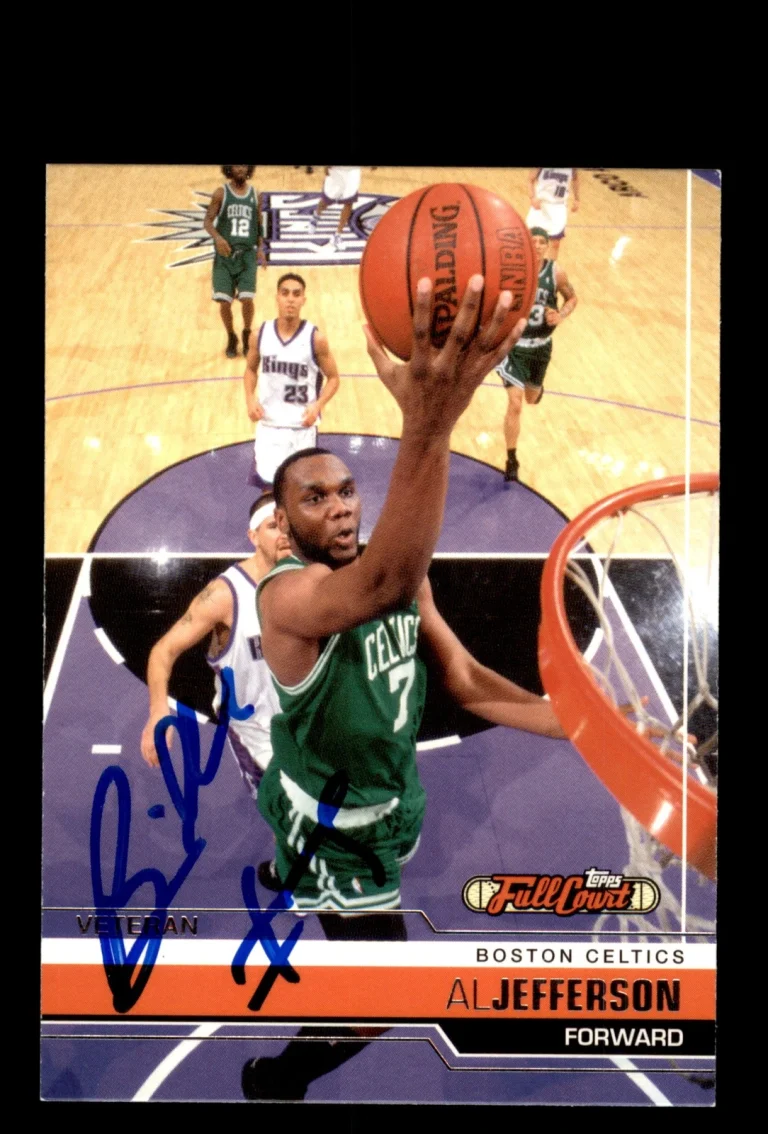 Signed Basketball Card Auto Al Jefferson 2006-07 Topps Full Court #46 Celtics