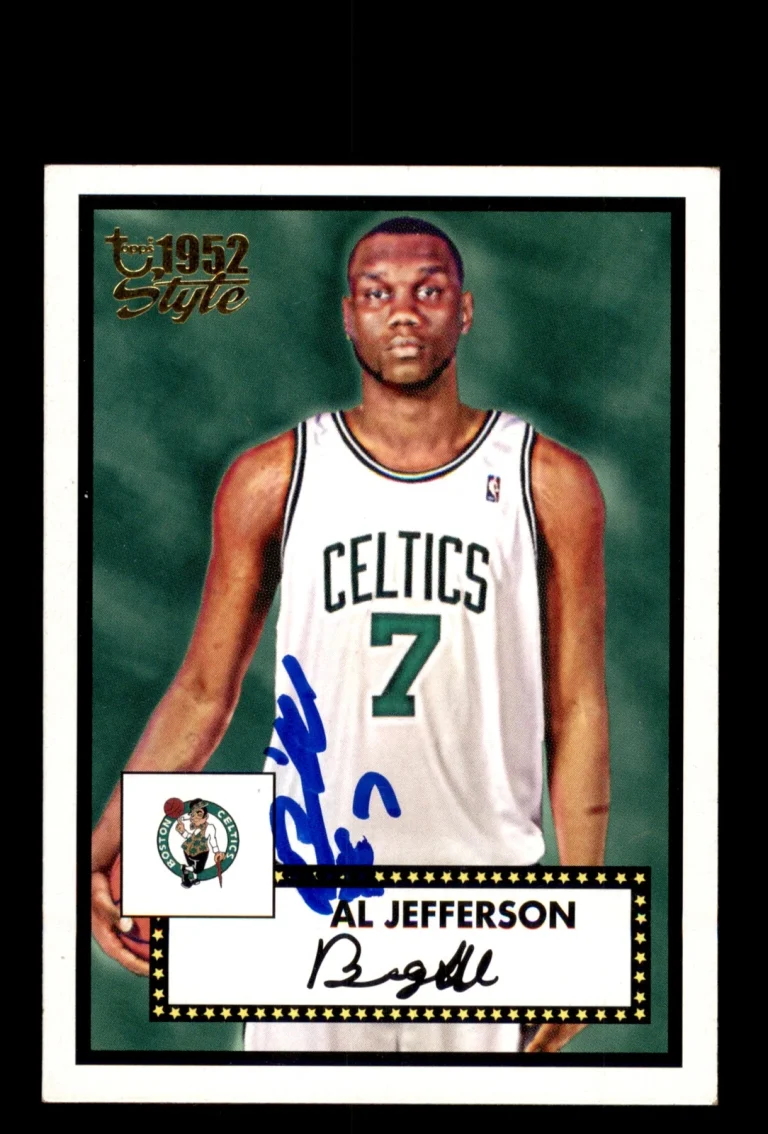 Signed Basketball Card Auto Al Jefferson 2005-06 Topps 1952 Style #36 Celtics