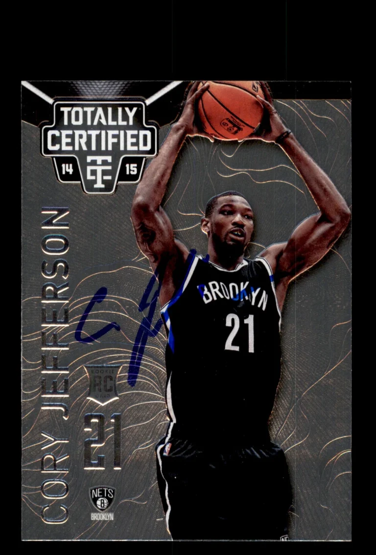 Signed Basketball Card Auto Cory Jefferson 2014-15 Panini Totally Certified #177