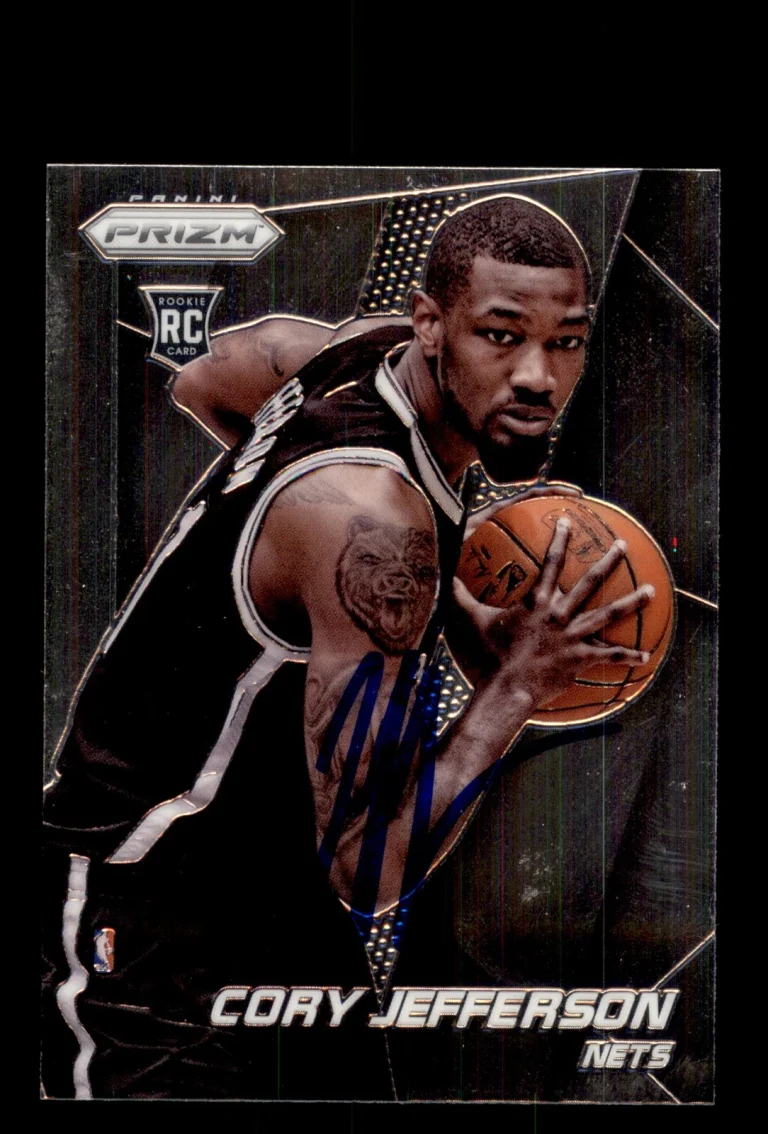Signed Basketball Card Auto Cory Jefferson 2014-15 Panini Prizm #295 Nets