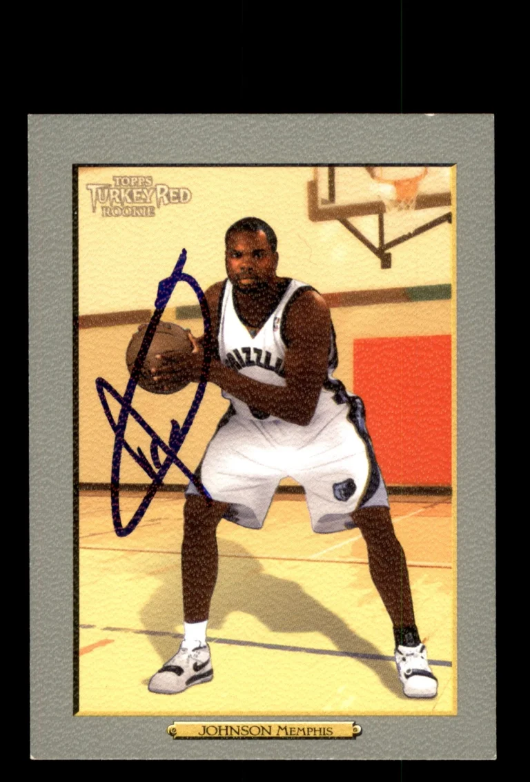 Signed Basketball Card Auto Alexander Johnson 2006-07 Topps Turkey Red #206