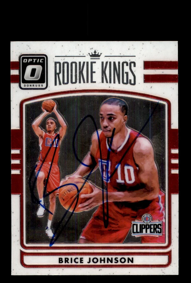 Signed Basketball Card Auto Brice Johnson 2016-17 Donruss Optic #21 LA Clippers