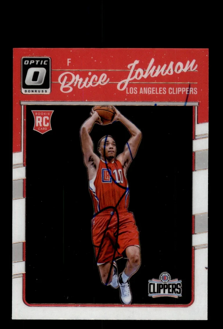 Signed Basketball Card Auto Brice Johnson 2016-17 Donruss Optic #170 LA Clippers