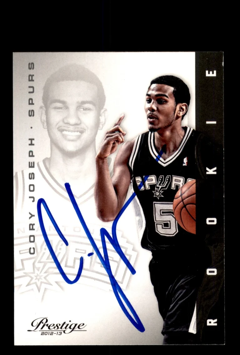 Signed Basketball Card Auto Cory Joseph 2012-13 Panini Prestige #200 Spurs