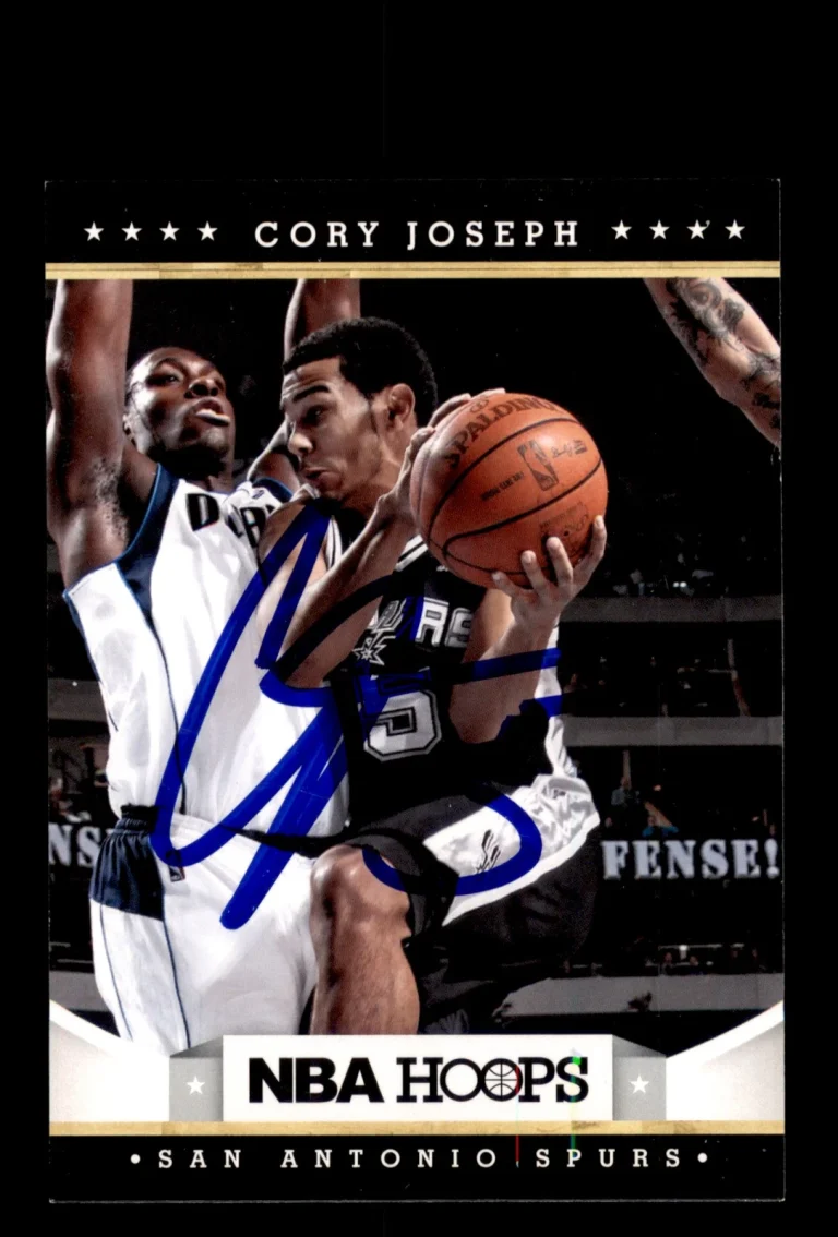 Signed Basketball Card Auto Cory Joseph 2012-13 Hoops #248 San Antonio Spurs