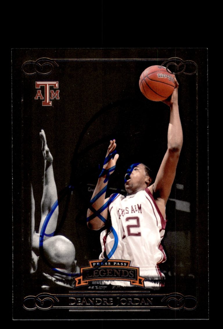 Signed Basketball Card Auto DeAndre Jordan 2008-09 Press Pass Legends #29